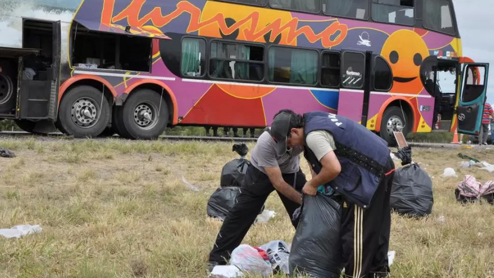 SE LLEVARON CASI TODO. Sólo quedaron algunas bolsas en la bodega. GENTILEZA NUEVO DIARIO DE SANTIAGO DEL ESTERO