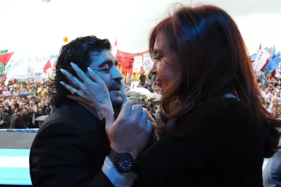 Soy cristinista, expresó Diego Maradona en un asado con Guillermo Moreno