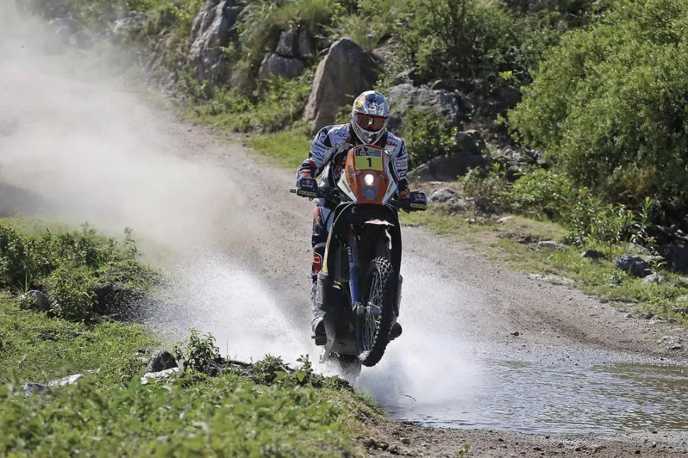 EL HOMBRE DEL DÍA. Cyril Despres ganó el especial de ayer y dio un paso gigantesco hacia la cima de la categoría. Por ahora, el puntero es el portugués Faria. 