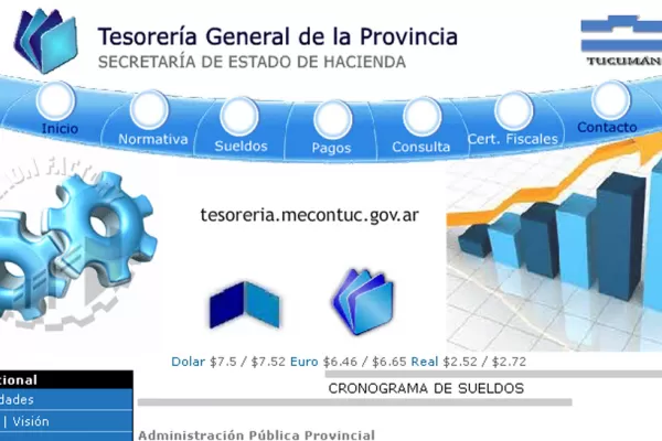 Para la Tesorería de Tucumán, el dólar cotiza a $ 7,52