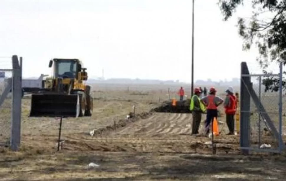 Los trabajos ya comenzaron en la zona donde se emplazará la planta de acondicionamiento de semillas. 