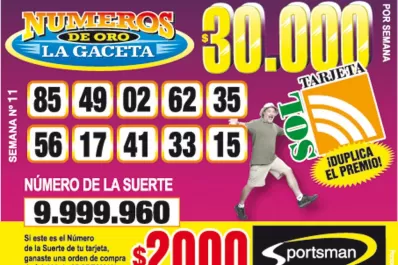 Los Números de Oro de LA GACETA