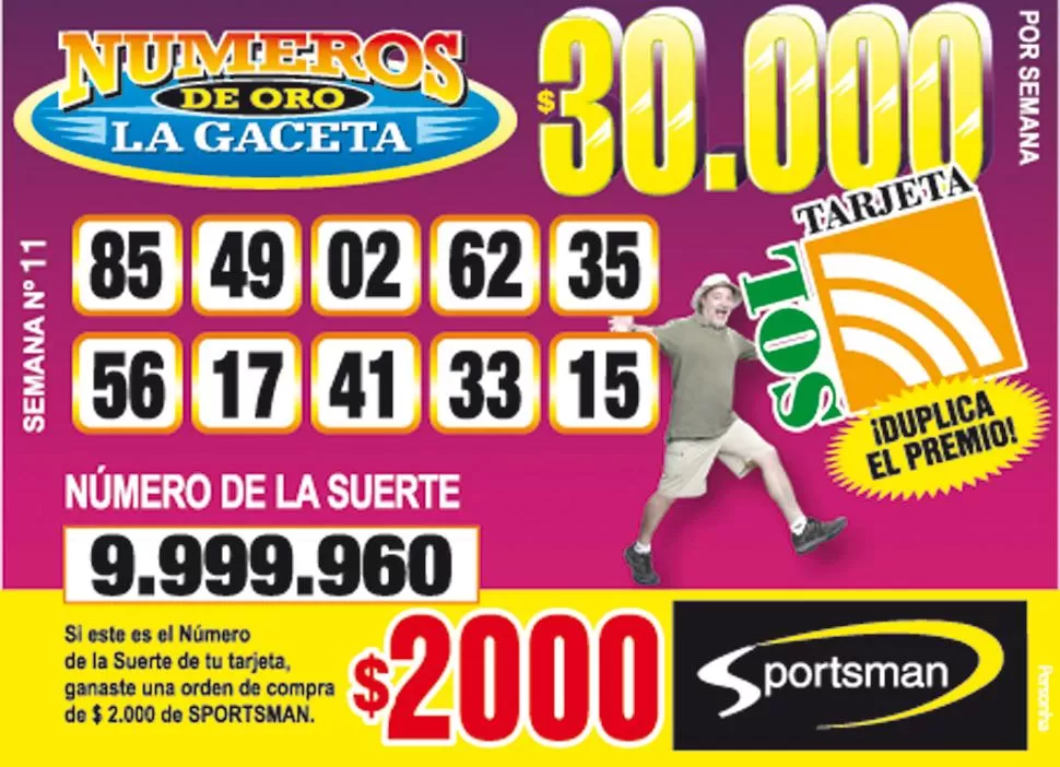 Los Números de Oro de LA GACETA