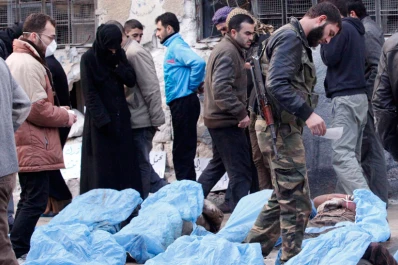 Hallan por lo menos 65 cadáveres con tiros en la cabeza en la costa de Alepo