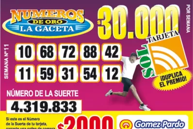 Los Números de Oro de LA GACETA