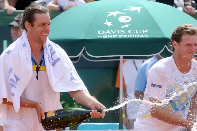El equipo de la Copa Davis le dedicó cánticos a Del Potro