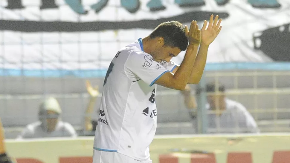 PRESENTIMIENTO. Federico Almerares marcó su segundo gol con la camiseta de Atlético.