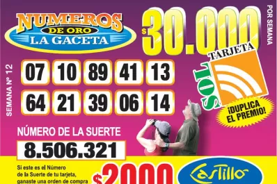 Los Números de Oro de LA GACETA