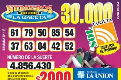 Los Números de Oro de LA GACETA