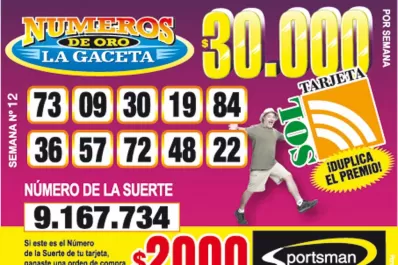 Los Números de Oro de LA GACETA