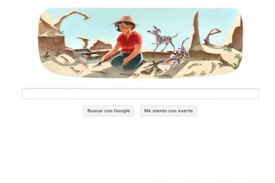 Mary Leakey busca fósiles en Google