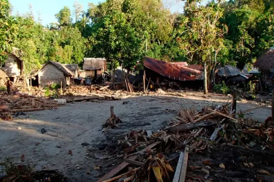 Así quedaron las islas Salomón tras el tsunami