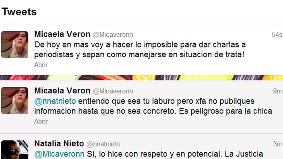 CAPTURA DE PANTALLA - TWITTER.COM/@MICAVERONN