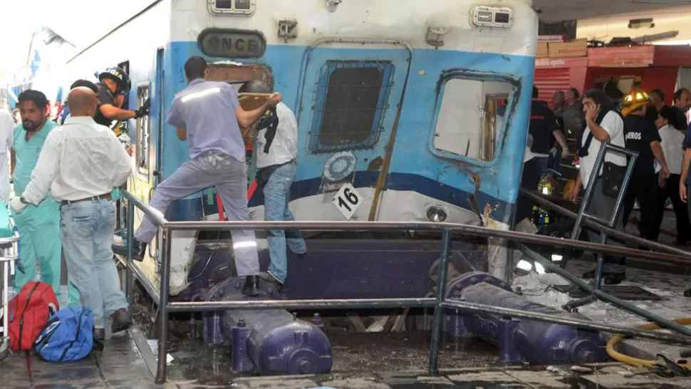 A CASI UN AÑO DE LA TRAGEDIA. El accidente en la estación de Once ocurrió el 22 de febrero de 2012 por la mañana. TELAM