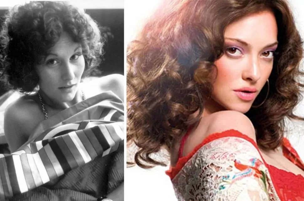 ELLAS. A la izquierda, Linda Lovelace, un ícono de los 70. A la derecha: la caracterización de Seyfried. 