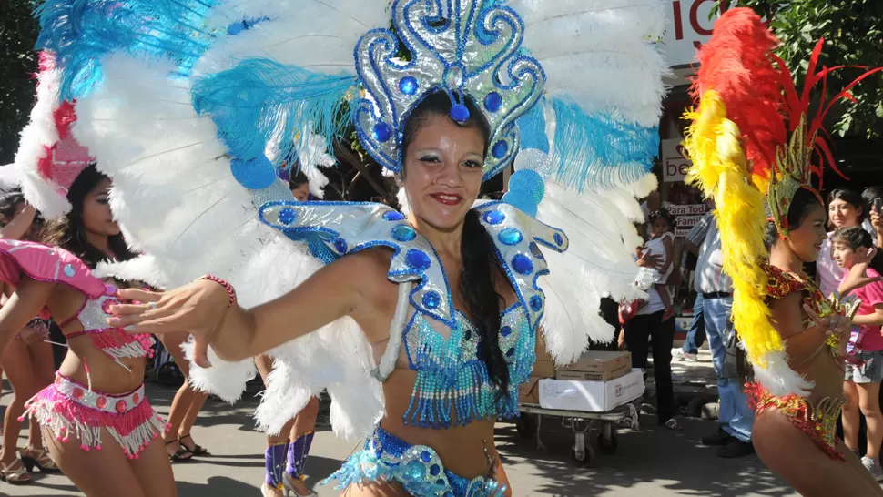 SIGUE EL BAILE. El carnaval no se detiene en Lules. LA GACETA / FOTO DE MARIA SILVIA GRANARA