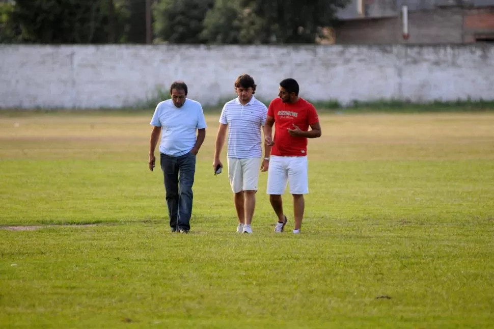 ESTÁ DE VUELTA. Roldán supervisó las instalaciones del complejo Natalio Mirkin 