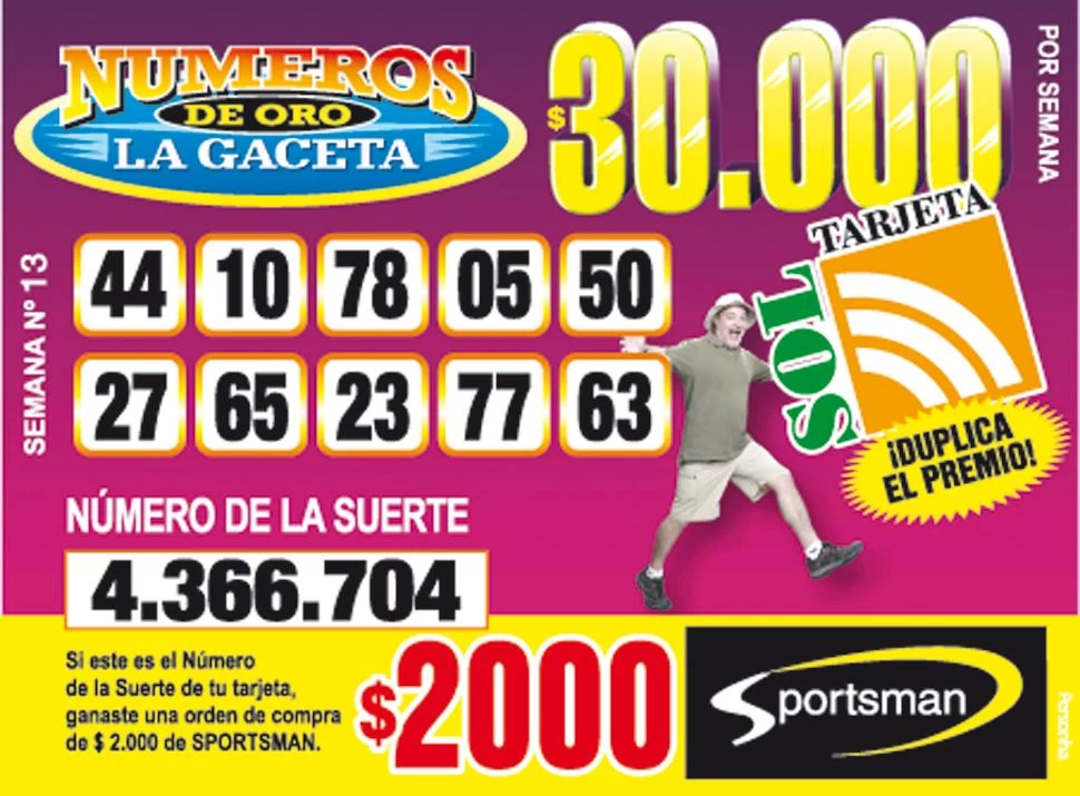 Los Números de Oro de LA GACETA