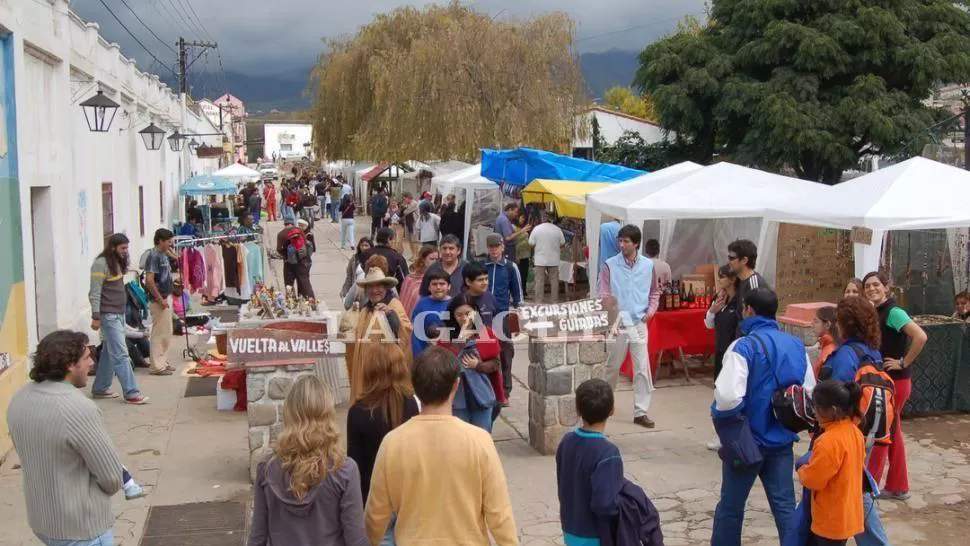 LA CALMA DE LOS VALLES. Los feriados convierten a Tafí del Valle en un destino para relajarse. ARCHIVO LA GACETA