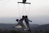 Un casamiento atípico en la víspera del día de los enamorados