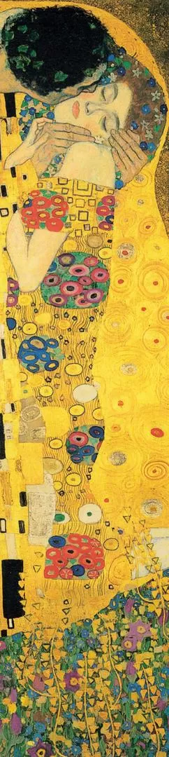  EL BESO 
Apolo besa a la ninfa dDfne 
Parte del óleo del austríaco Gustav Klimt (1908). Sigue los cánones del Simbolismo. Está expuesto en la Österreichische Galerie Belvedere, de Viena. 