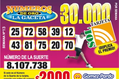 Los Números de Oro de LA GACETA