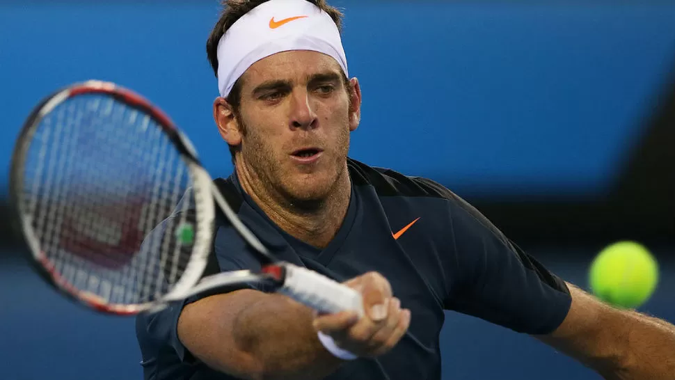 A PASO FIRME. Del Potro buscará un lugar en la final. AP