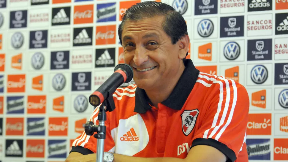 CHISTE. El técnico de River fue irónico con la frase de Bianchi. TELAM