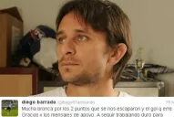 Barrado: tengo mucha bronca por el gol errado