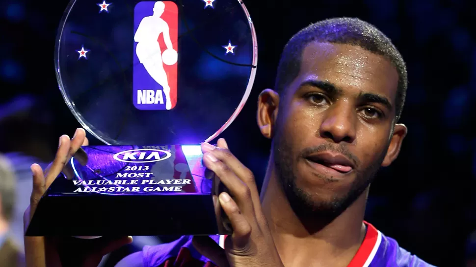 EL MAS VALIOSO. Chris Paul, de Los Angeles Clippers, es el primer base en ser elegido el MVP desde 2005.  REUTERS