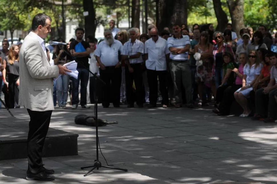 POR JUSTICIA. Neiman, de la DAIA, rechazó el Memorándum con Irán. LA GACETA / FOTO DE INéS QUINTEROS ORIO