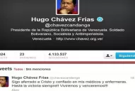 El último tuit de Hugo Chávez