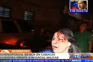 Una periodista anti-chavista fue agredida mientras cubría la muerte del Presidente