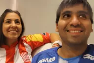 El es de Atlético; ella, de San Martín: los une el amor, los separa el fútbol