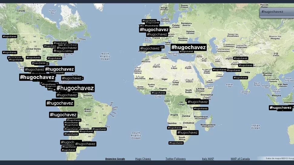 MENCIONES EN EL MUNDO. CAPTURA DE TRENDSMAPS.COM