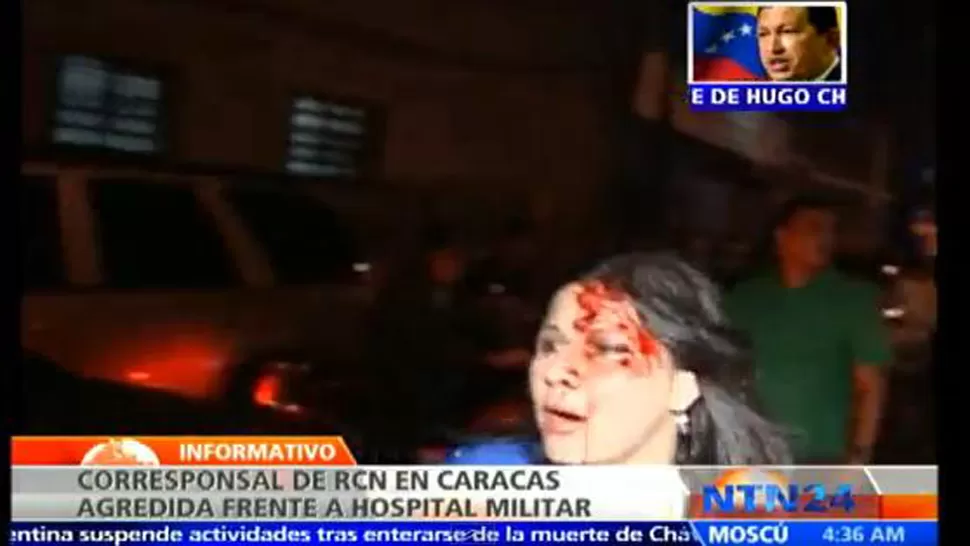 EN TV. El canal difundió las imágenes enviadas. CAPTURA DE VIDEO.