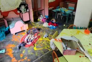 Robaron, destrozaron y trataron de incendiar un jardín de infantes