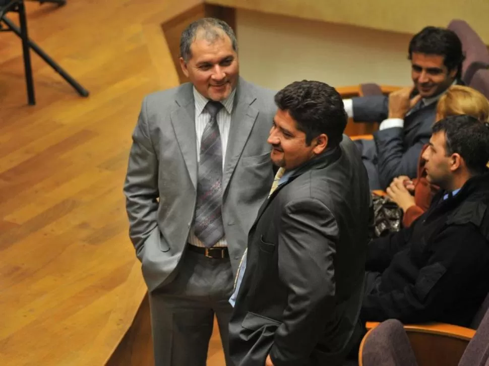 SIEMPRE JUNTOS. Pérez y Fabersani dijeron que son amigos y son los primeros que deben cumplir condena. LA GACETA / FOTO DE ANALíA JARAMILLO (ARCHIVO)