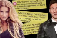 El mensaje de Messi a Florencia Peña