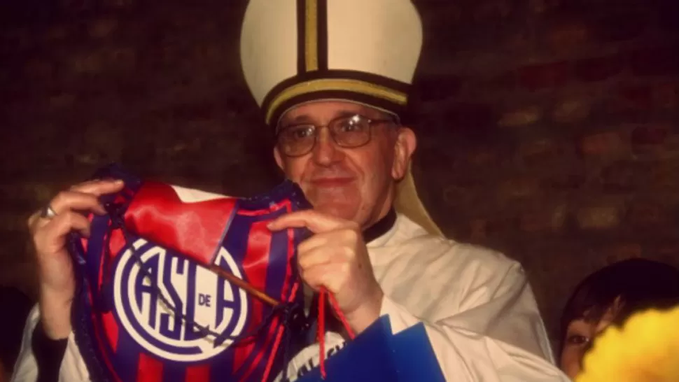 AZULGRANA. El Papa Francisco es hincha y socio de San lorenzo.