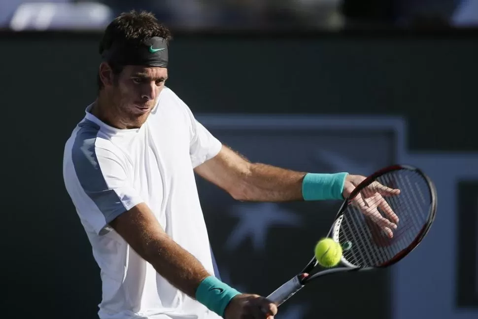 PRESENTE. Del Potro cedió el primer set, pero luego dominó a su rival y venció en forma clara por 6-7, 6-3 y 6-1. 