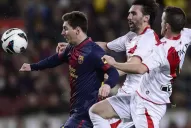 Con goles de Messi y Villa, Barcelona aplasta a Rayo Vallecano