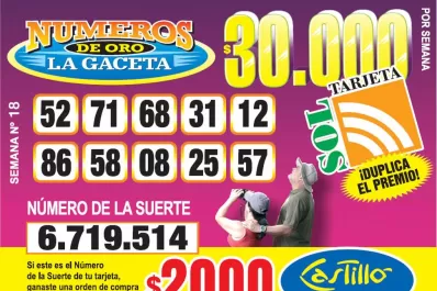 Los Números de Oro de LA GACETA