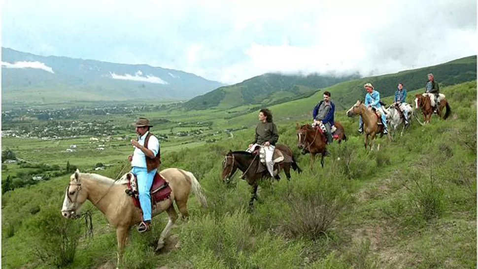 REFUGIO VERDE. La paz y tranquilidad de Tafí del Valle se cotizan para desenchufarse. ARCHIVO LA GACETA / FOTO DE JUAN PABLO SANCHEZ NOLI