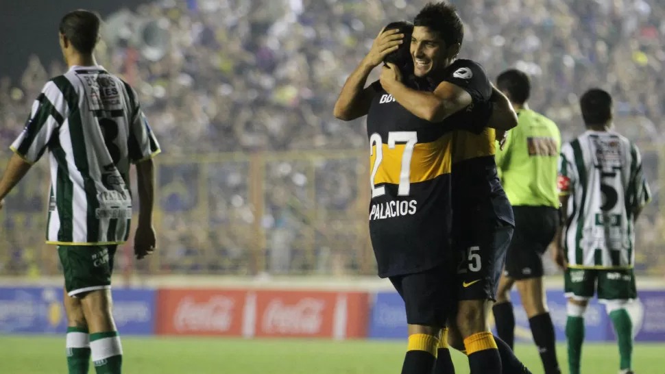 FIESTA EN CHACO. Boca le ganó por 4 a 0 a Excurionista, y avanzó a los 16° de final en la Copa Argentina. TELAM