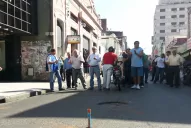 Los estatales sitiaron el centro con 12 cortes