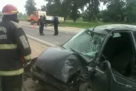 Por un choque, no se pudo circular por el puente de Alderetes