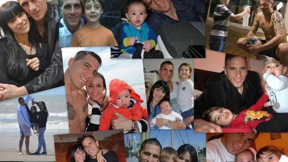 EN FAMILIA. Este es el collage que su mujer compartió desde su cuenta de redes sociales. FOTO TOMADA DE TWITTER.COM/NATY_BOCA