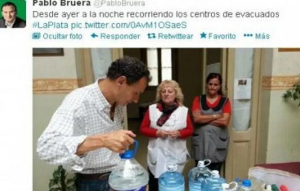ELECCION. Bruera  remarcó que los vecinos podrán en las próximas elecciones “ratificar o rectificar” su gestión. FOTO TWITTER