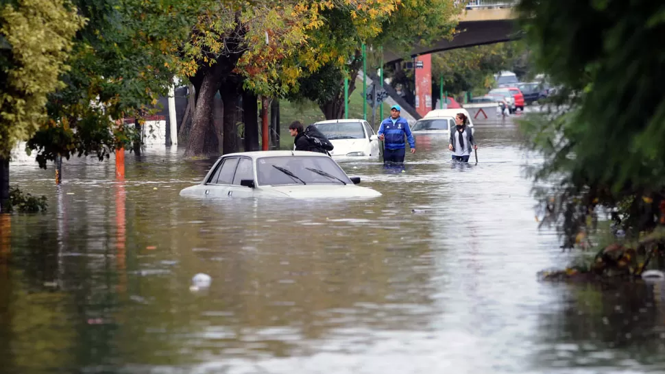 PANORAMA DEPRIMENTE. El devastador temporal dejó pérdidas millonarias. TELAM